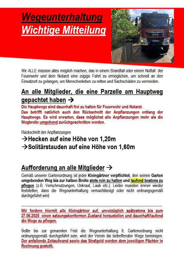 wege Feuerwehr 2025
